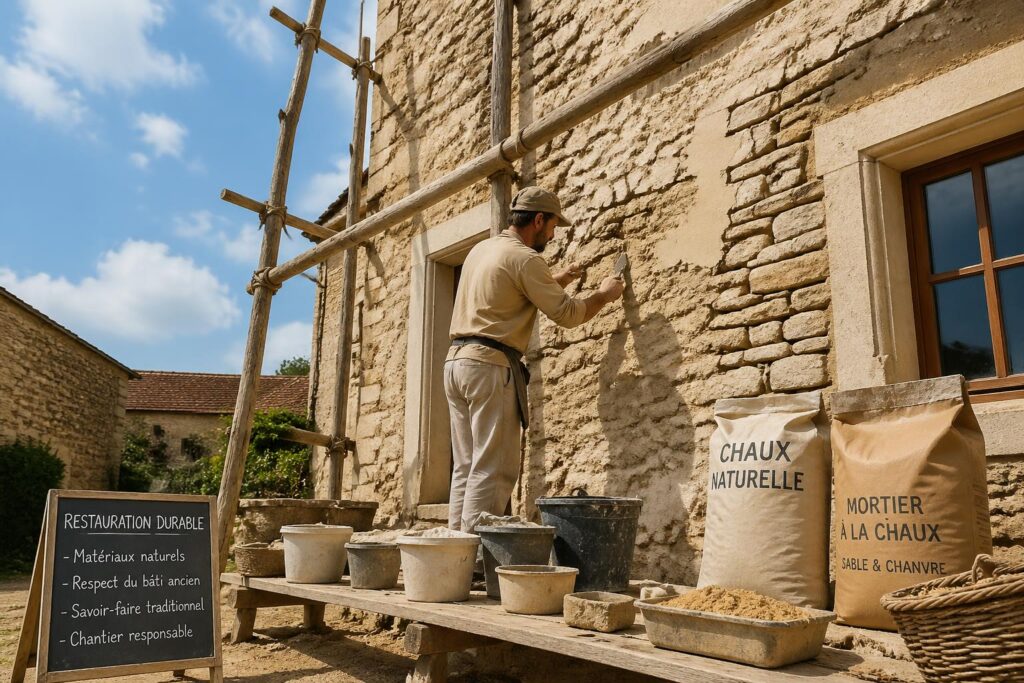 découvrez comment restaurer durablement une façade ancienne en utilisant des techniques respectueuses de l'environnement pour préserver le charme et la solidité de votre bâtiment.