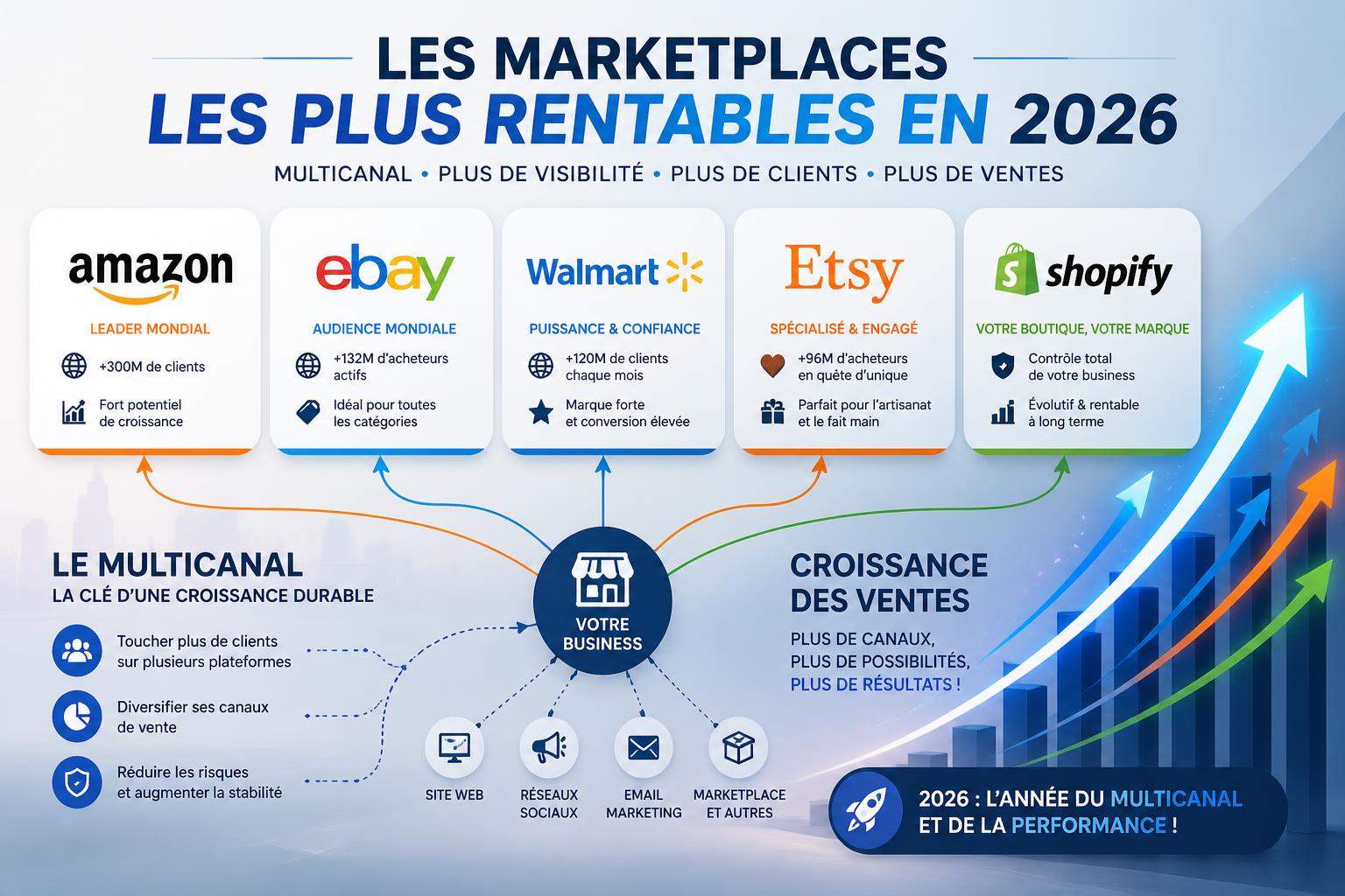 d&eacute;couvrez le top 10 des marketplaces les plus rentables pour vendre vos produits et boostez vos ventes gr&acirc;ce aux meilleures plateformes du march&eacute;.
