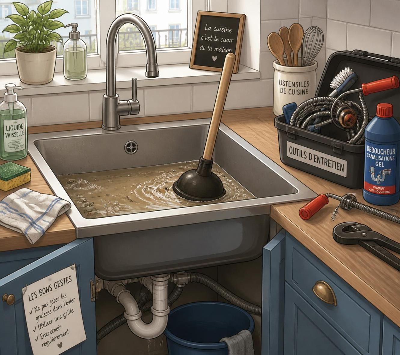 d&eacute;couvrez 7 astuces efficaces pour d&eacute;boucher un &eacute;vier rapidement et sans effort. suivez nos conseils pratiques pour r&eacute;soudre ce probl&egrave;me courant chez vous.