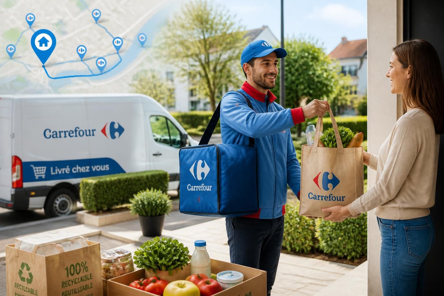 découvrez les modalités, tarifs et zones desservies du service de livraison à domicile carrefour pour profiter de vos courses en toute simplicité.