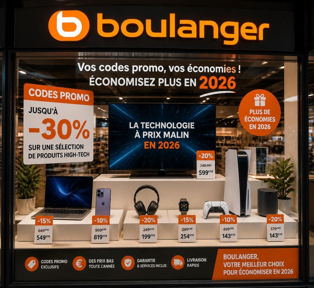 découvrez les meilleurs codes promo boulanger pour profiter des réductions et offres exclusives du moment sur une large sélection de produits électroménagers et high-tech.