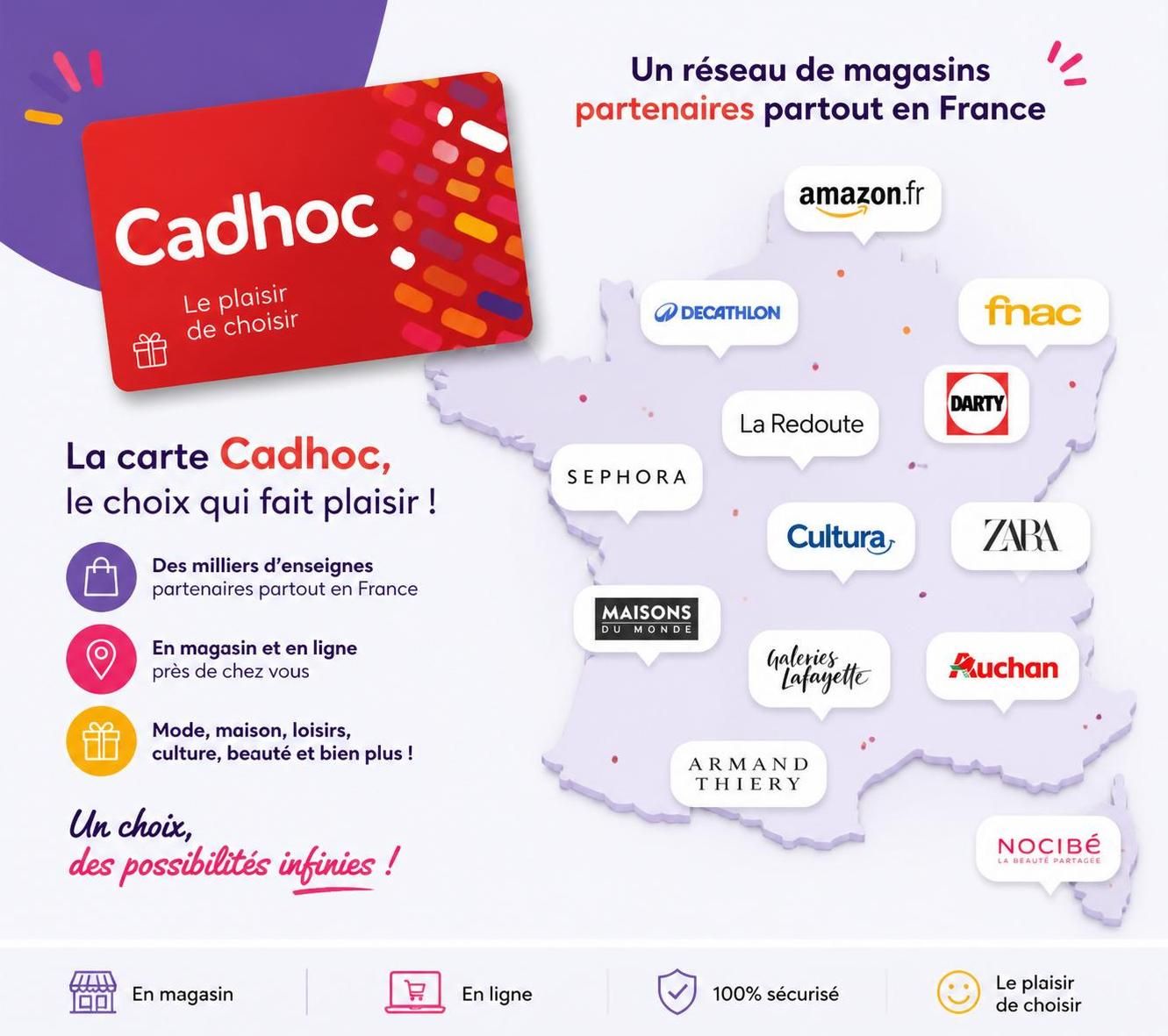 découvrez la liste complète des enseignes partenaires cadhoc acceptant la carte, pour profiter pleinement de vos avantages et faciliter vos achats.