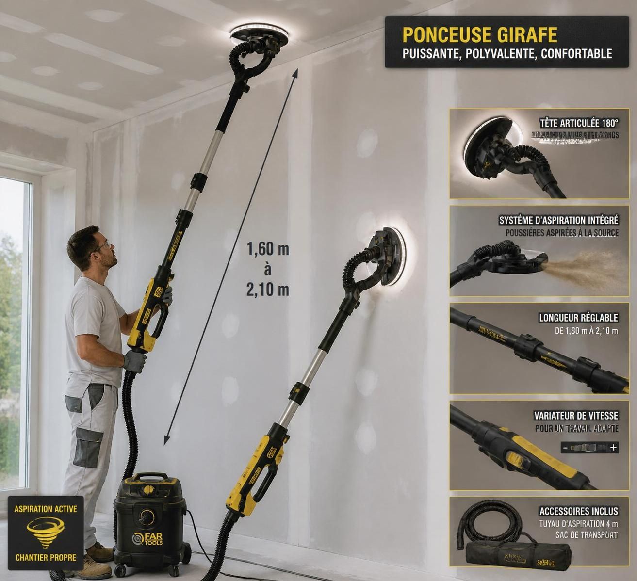 découvrez tout sur la ponceuse girafe : ses usages, ses avantages et les meilleurs modèles pour vos travaux de ponçage précis et efficaces.