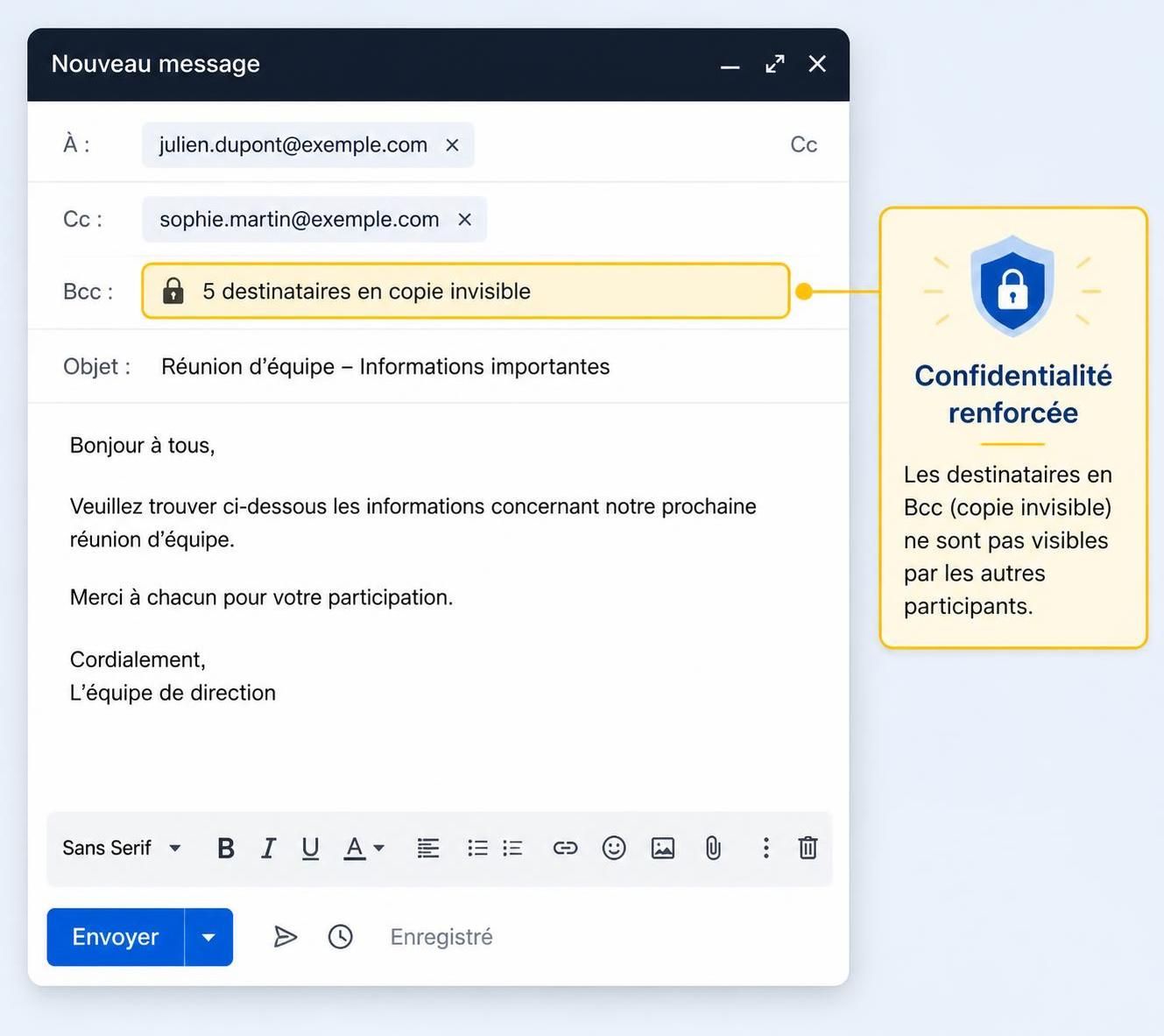 d&eacute;couvrez comment utiliser la copie cach&eacute;e (cci) dans vos emails pour prot&eacute;ger la confidentialit&eacute; de vos destinataires et am&eacute;liorer la gestion de vos envois.