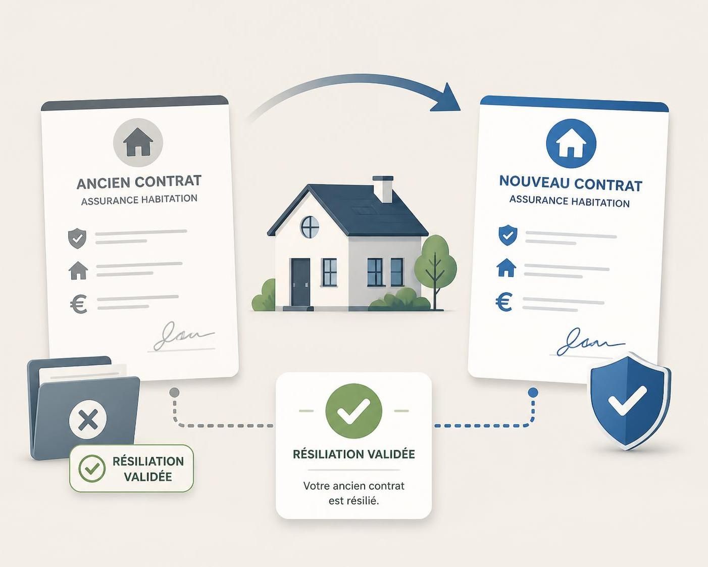 d&eacute;couvrez comment changer d'assurance habitation facilement en suivant les d&eacute;marches et conditions de r&eacute;siliation indispensables pour un changement sans souci.