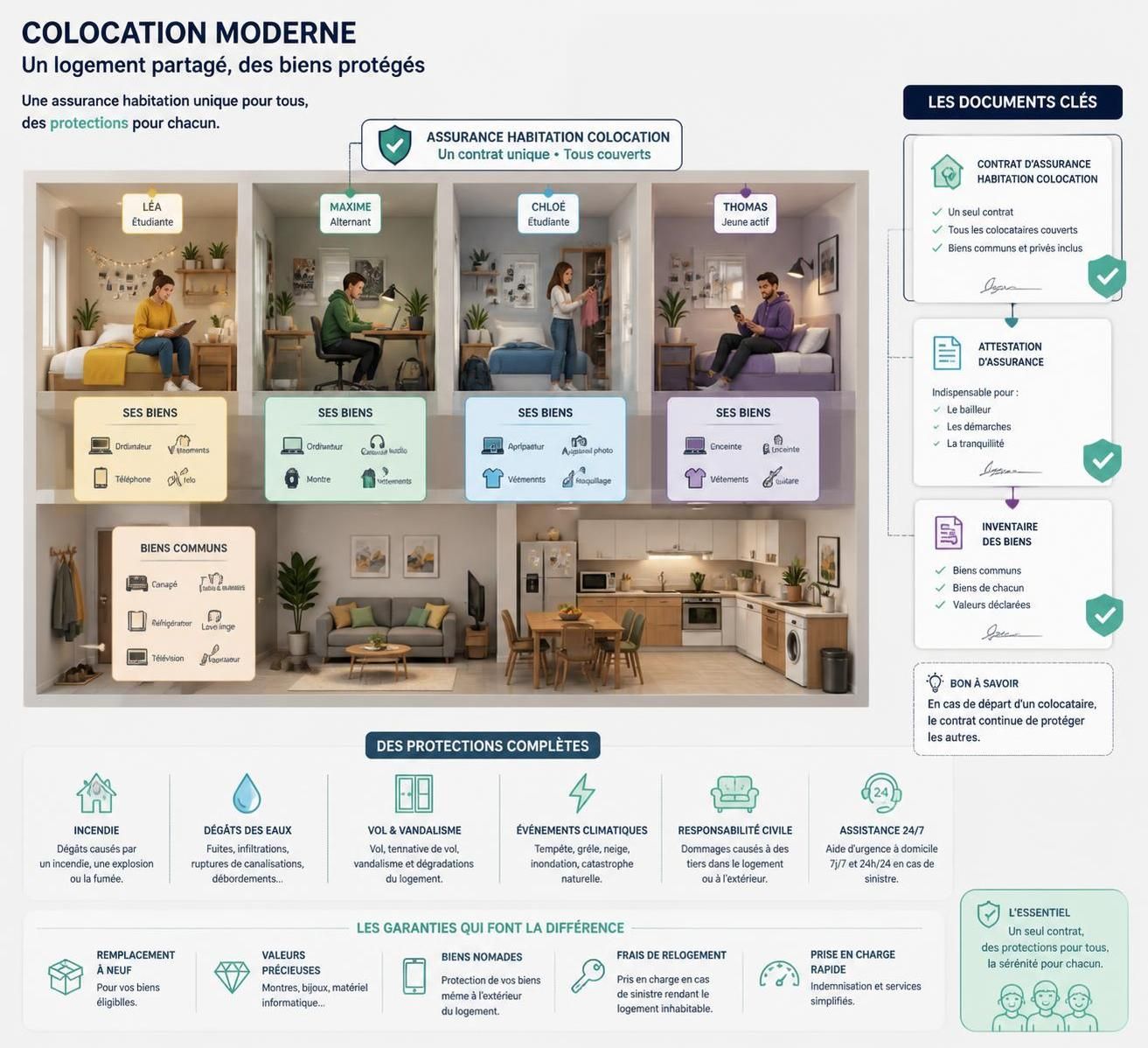 d&eacute;couvrez comment choisir la meilleure assurance colocation pour prot&eacute;ger efficacement tous les colocataires et garantir une couverture adapt&eacute;e &agrave; la vie &agrave; plusieurs.