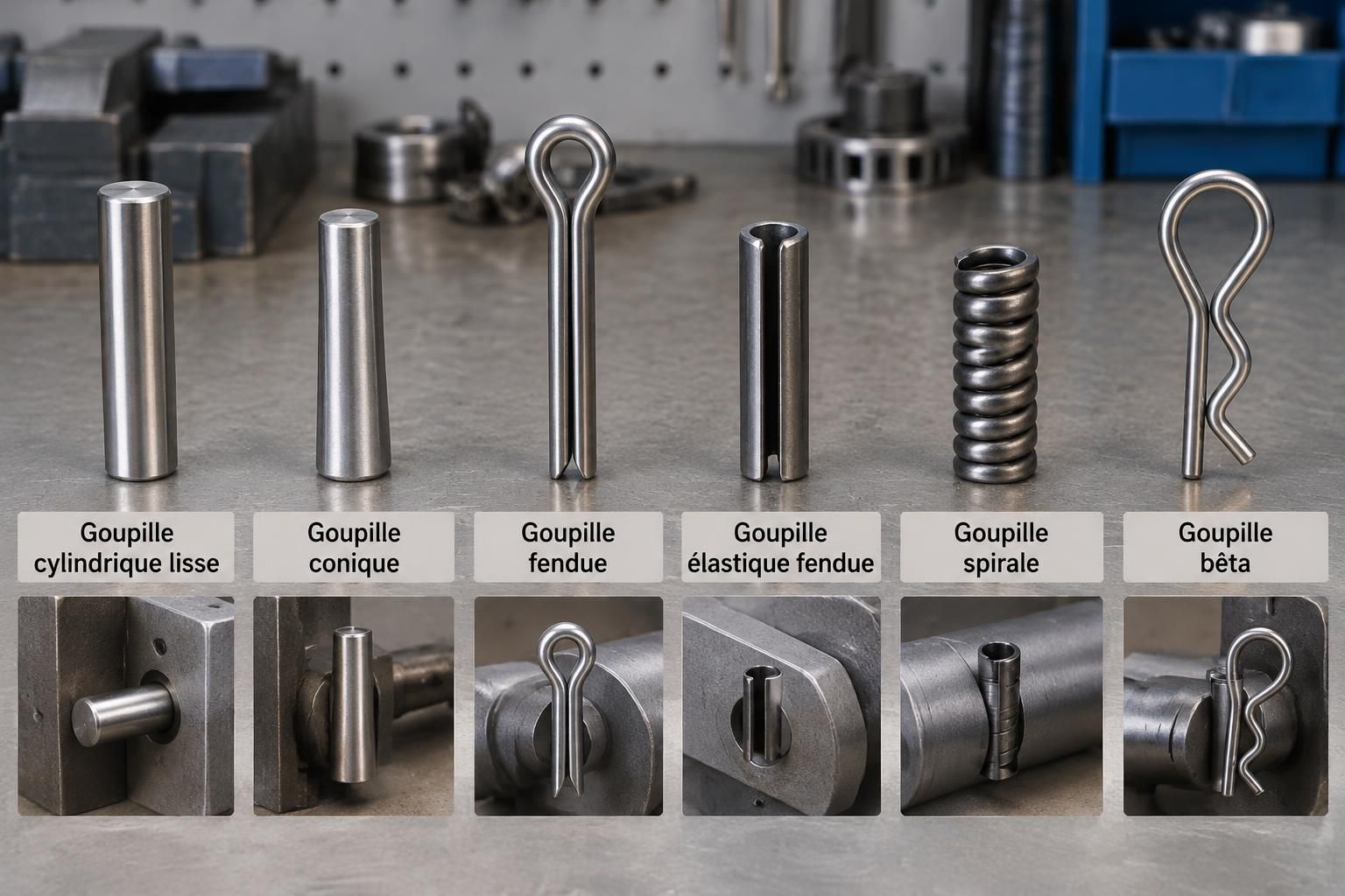 découvrez les différents types de goupilles, leurs usages et les critères essentiels pour choisir la fixation adaptée à votre assemblage.